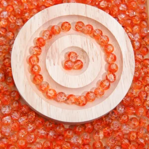 Perle Verre “Fleur d’orangerie”