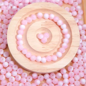 Perles en verre ‘Galeto Fraise’