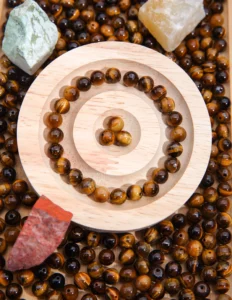 Pierre naturelle "œil de tigre"