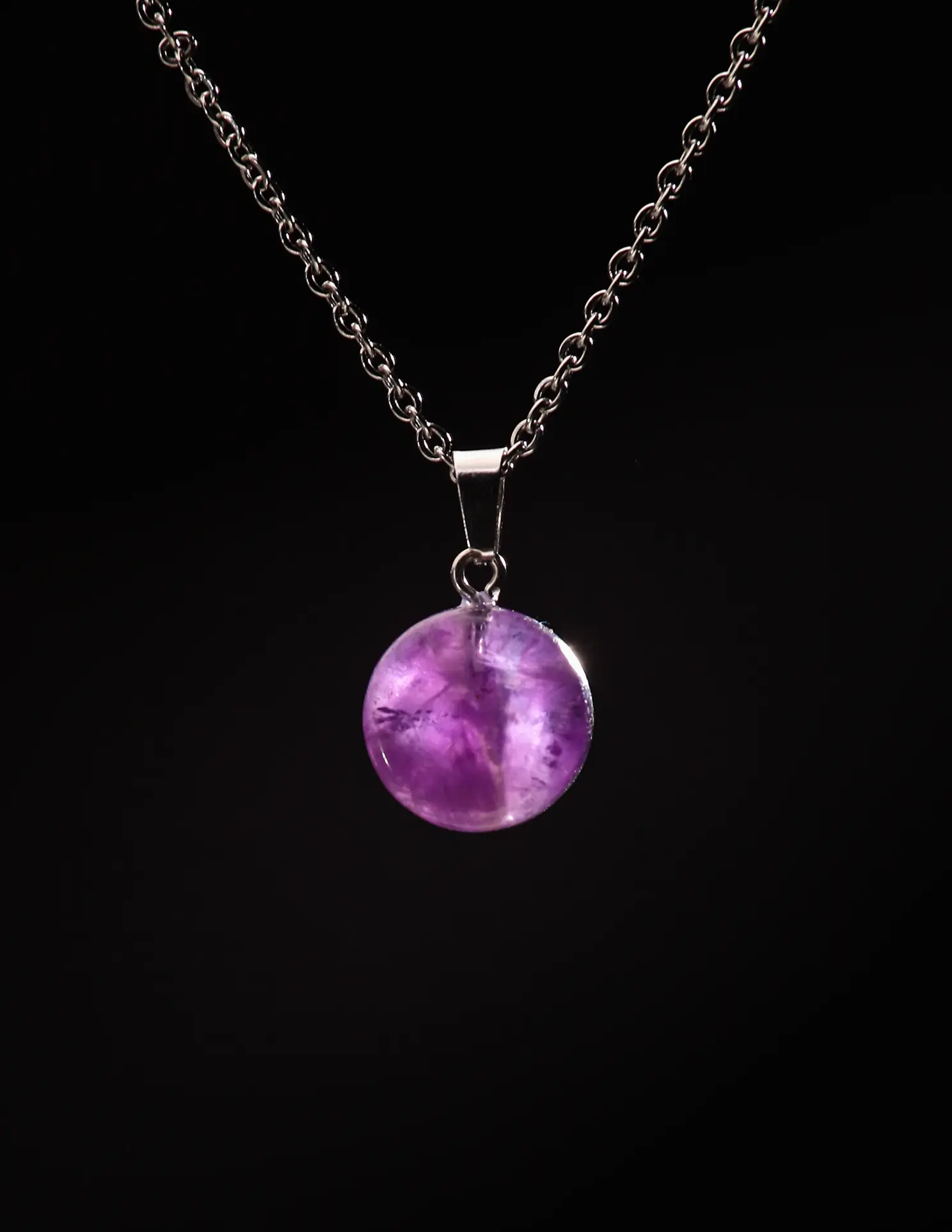 Pendentif pierre "Amethyste"