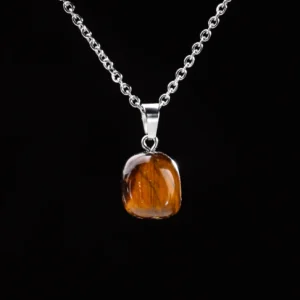 Pendentif pierre "l’œil de tigre"