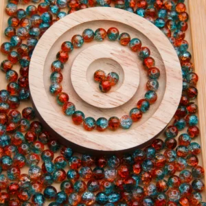 Perle en verre "Ciel étoilé"