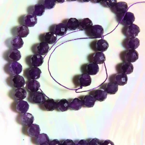 Perle pierre naturelle l’améthyste facette