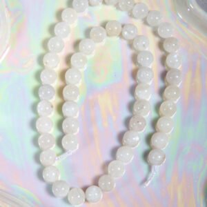 Perle Pierre de lune 8 mm en pierre naturelle