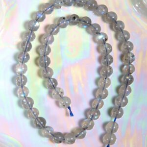 Perle labradorite clair 8 mm en pierre naturelle
