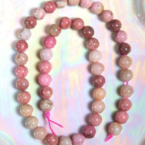 Perle Rhodocrosite 8 mm en pierre naturelle
