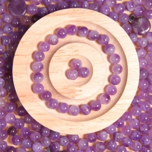 Perle Améthyste claire 8 mm en pierre naturelle