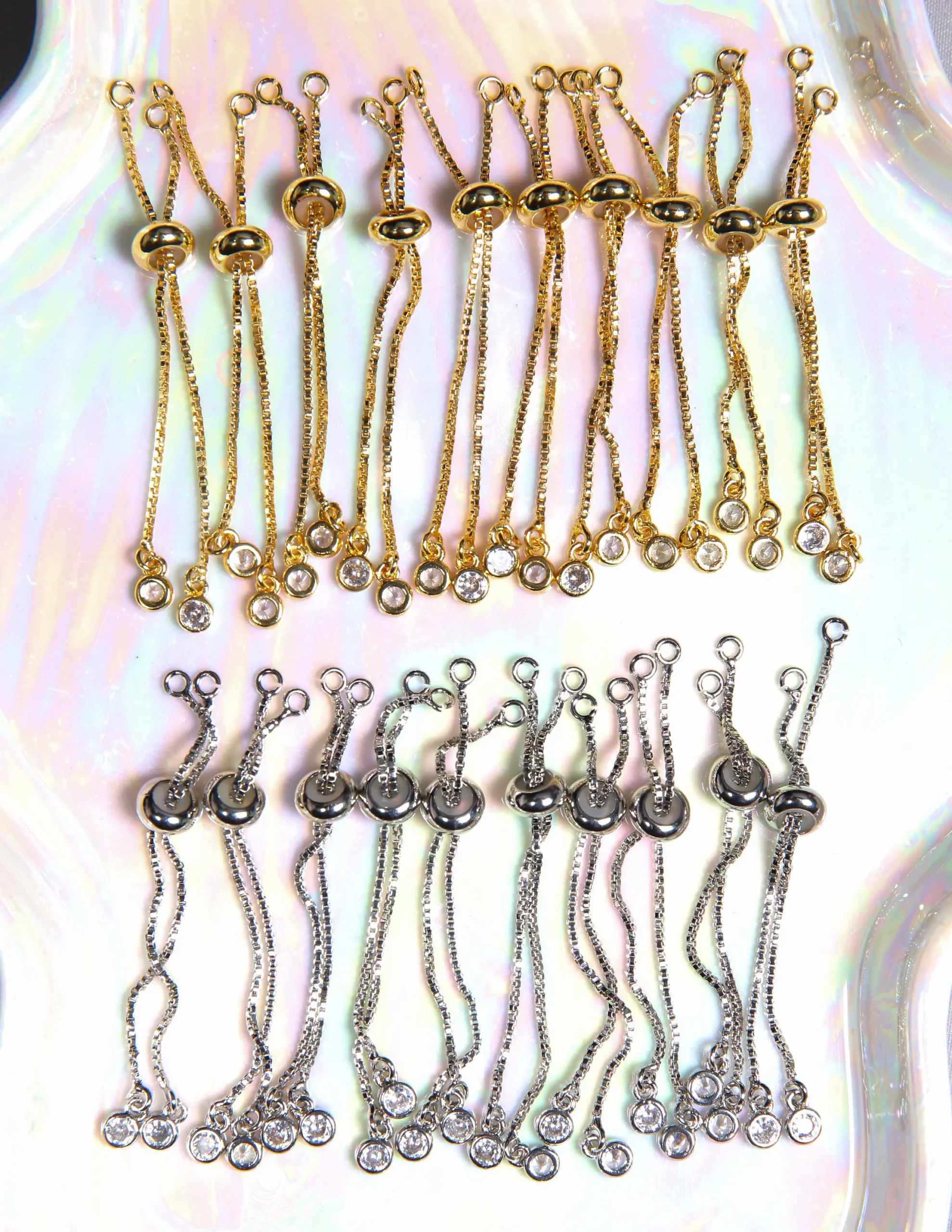 Fermoirs Coulissants 60 mm en Cuivre pour Bracelet