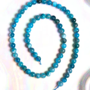 Perle Apatite 6 mm en pierre naturelle