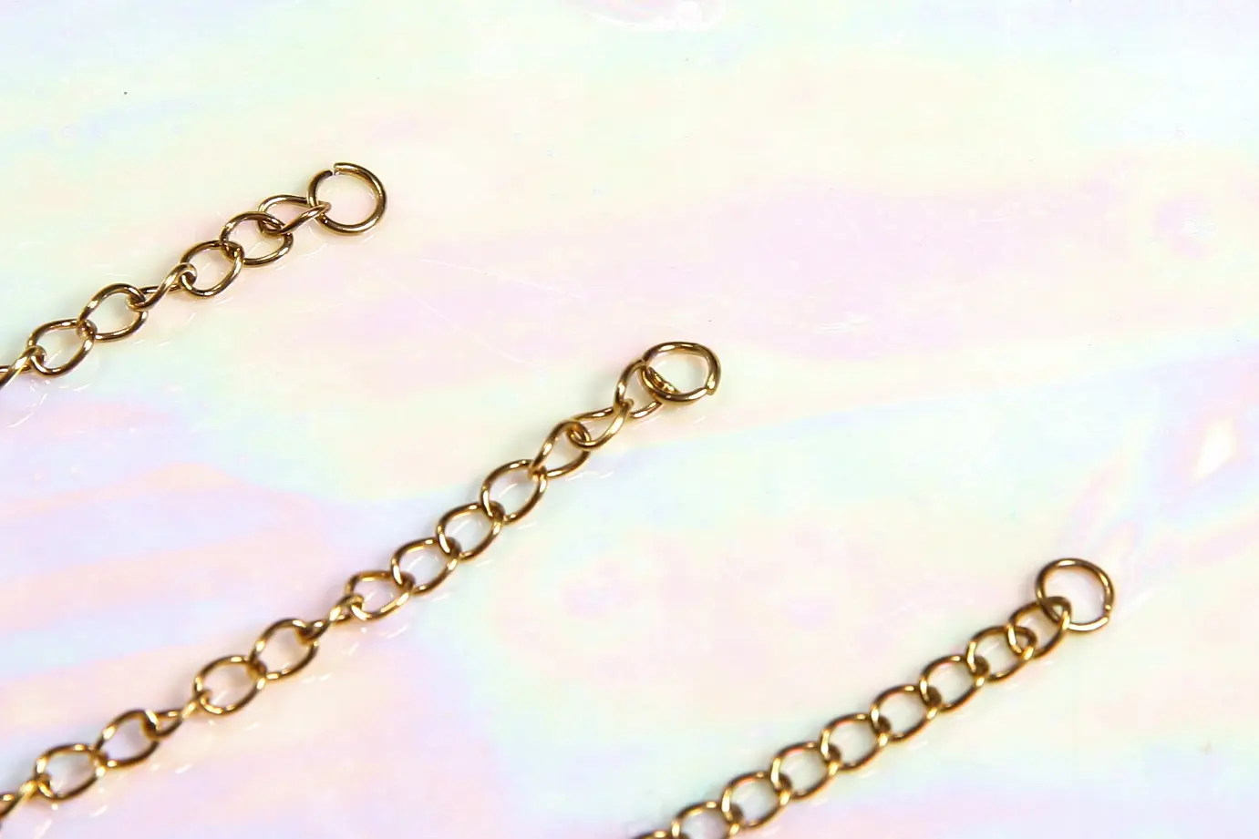 Fermoirs mousquetons 10mm chainette d'extension Acier inox doree 2