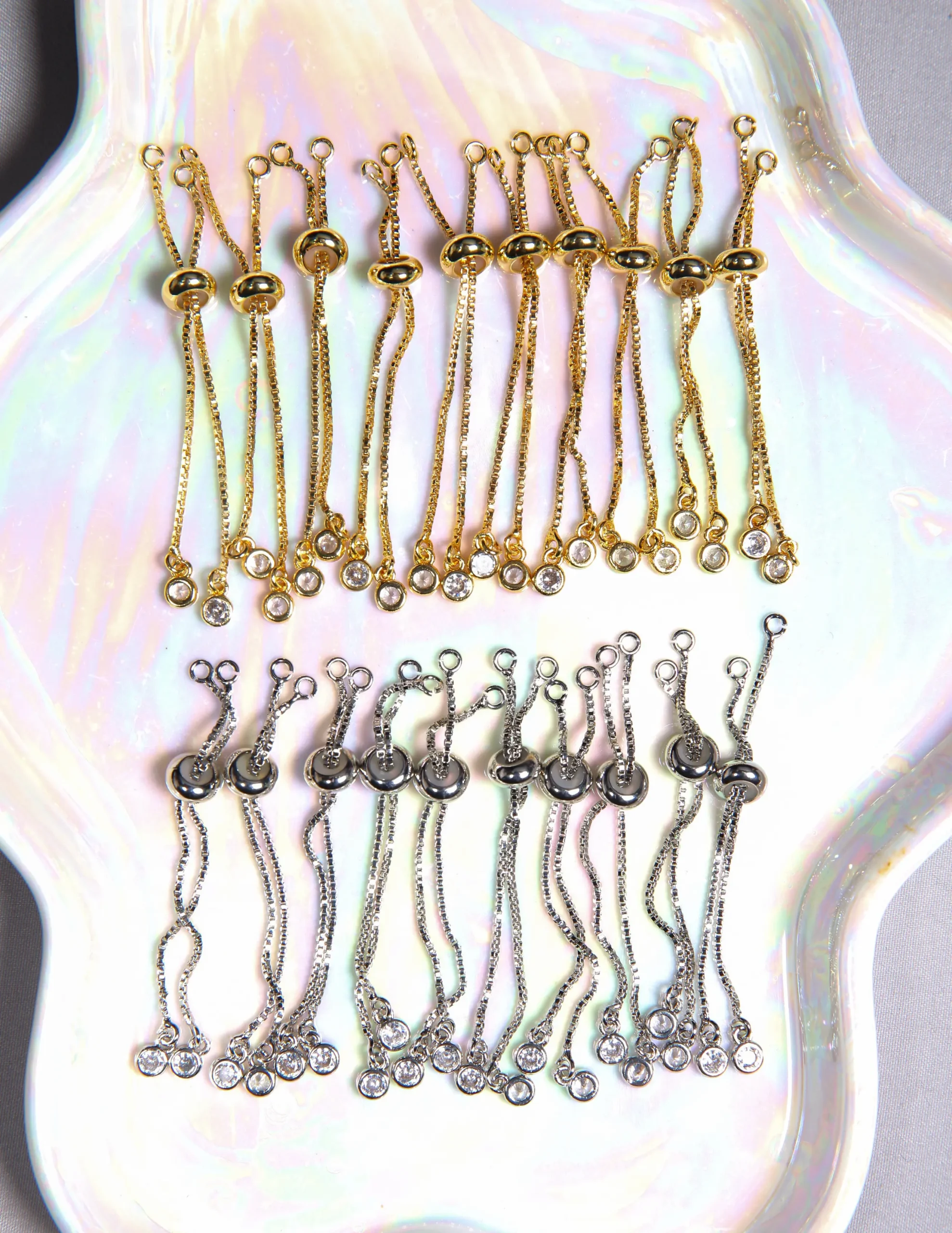 Fermoirs Coulissants 60 mm en Cuivre pour Bracelet